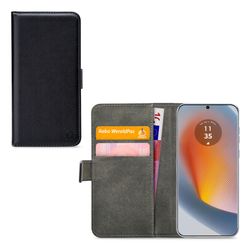 Mobilize Classic Gelly Wallet Housse Motorola Edge 50 Fusion Etui Porte-Monnaie - Noir