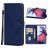 Mobigear Wallet Housse Motorola Moto G72 Etui Porte-Monnaie - Bleu