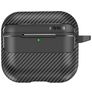 Mobigear Carbon Fiber Coque Apple AirPods 4 Thin Coque Rigide - Noir