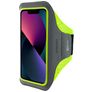 Mobiparts Comfort Fit Brassard Téléphone iPhone 13 Pro Brassard Coque de Sport en Neoprène - Neon Green