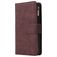 Mobigear Zipper Housse Huawei P40 Etui Porte-Monnaie - Marron