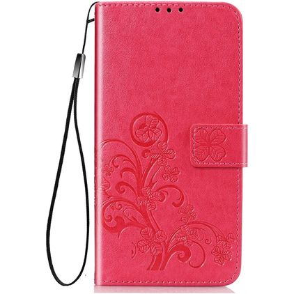 Mobigear Clover Housse Samsung Galaxy A21s Etui Porte-Monnaie - Rose