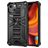 Mobigear Armor Stand Coque iPhone 13 Pro Max Coque arrière Rigide Anti-Chocs avec Support Amovible - Noir