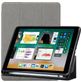 Mobigear Tri-Fold Gel Coque iPad 6 (2018) Etui + Porte-crayon - Gris