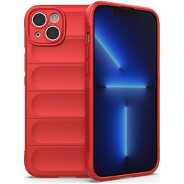 Mobigear Bumpy Coque iPhone 14 Plus Coque arrière en TPU Souple - Rouge