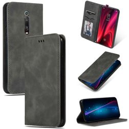Mobigear Retro Slim Housse Xiaomi Mi 9T Etui Porte-Monnaie - Gris