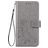 Mobigear Clover Housse Motorola One Fusion Plus Etui Porte-Monnaie - Gris