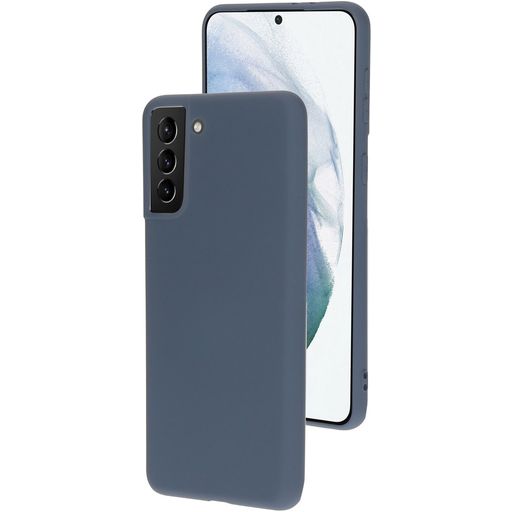 Mobiparts Coque Samsung Galaxy S21 Plus Coque arrière en Silicone - Royal Grey