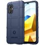 Mobigear Rugged Shield Coque POCO M5 Coque arrière en TPU Souple Anti-Chocs - Bleu