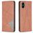Mobigear Rhombus slim Housse Samsung Galaxy A05 Etui - Marron