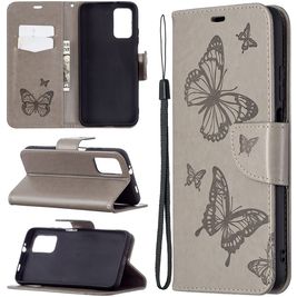 Mobigear Butterfly Housse POCO M3 Etui Porte-Monnaie - Gris