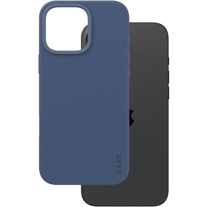 CARE by PanzerGlass Fashionable iPhone 16 Pro Max Silicone MagSafe Coque arrière - Bleu