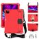 Mobigear Ruggedized Coque iPad 10 (2022) Coque arrière en EVA + Porte-crayon + Bandoulière + Support Amovible - Rouge