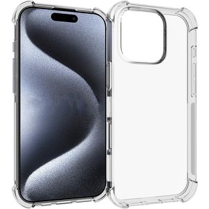 Mobigear Cushion Transparent iPhone 16 Pro TPU souple Coque arrière - Transparent