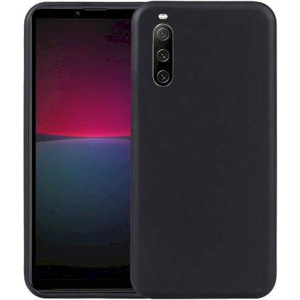 Mobigear Colors Coque Sony Xperia 10 V Coque arrière en TPU Souple - Noir