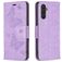 Mobigear Butterfly Housse Samsung Galaxy A24 Etui Porte-Monnaie - Violet