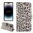 Mobigear Leopard Housse iPhone 14 Pro Etui Porte-Monnaie - Marron