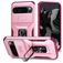 Mobigear Armor Ring Cam Slide Coque Google Pixel 9 Pro XL Coque arrière Rigide Anti-Chocs avec Anneau-Support et Protecteur Lentilles - Rose