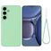 Mobigear Rubber Touch Samsung Galaxy S25 FE Silicone Coque arrière - Vert