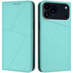 Mobigear Frosted Flip Housse iPhone 17 Pro Etui Porte-Monnaie - Bleu