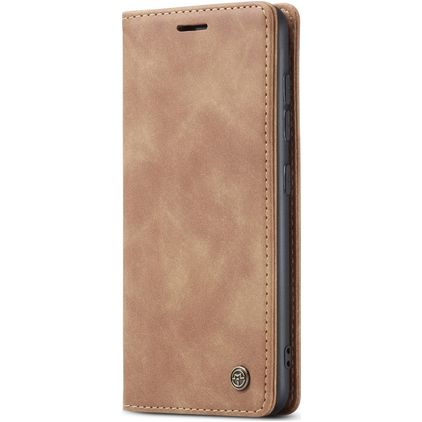 Caseme 013 Housse Samsung Galaxy A41 Etui Porte-Monnaie - Marron