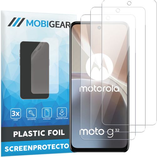 Mobigear Motorola Moto G32 Protection d'écran Film - Compatible Coque (Lot de 3)