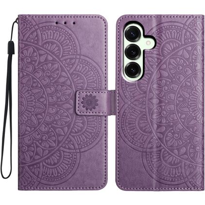Mobigear Mandala Housse Samsung Galaxy A17 Etui Porte-Monnaie - Violet