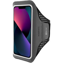 Mobiparts Comfort Fit Brassard Téléphone iPhone 13 Brassard Coque de Sport en Neoprène - Noir