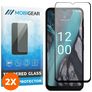 Mobigear Premium Nokia C22 Verre trempé Protection d'écran - Compatible Coque - Noir (Lot de 2)