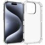 Mobigear Cushion Coque Transparente iPhone 16 Pro Coque arrière en TPU Souple - Transparent