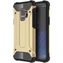 Mobigear Outdoor Coque Samsung Galaxy S9 Coque arrière Rigide Anti-Chocs - Or