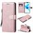 Mobigear Premium Housse iPhone 12 Etui Porte-Monnaie - Rose doré