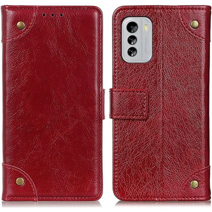 Mobigear Ranch Housse Nokia G60 5G Etui Porte-Monnaie - Bordeaux