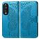 Mobigear Butterfly Housse HONOR 90 Etui Porte-Monnaie - Bleu