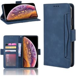 Mobigear Slide Wallet Housse iPhone 11 Pro Max Etui Porte-Monnaie - Bleu