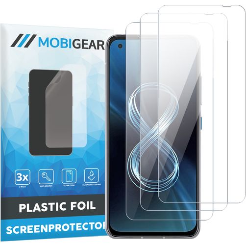Mobigear ASUS Zenfone 8 Protection d'écran Film - Compatible Coque (Lot de 3)
