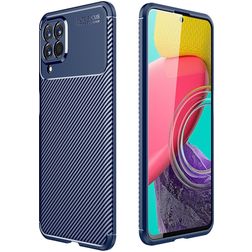 Mobigear Racing Coque Samsung Galaxy M53 Coque arrière en TPU Souple - Bleu