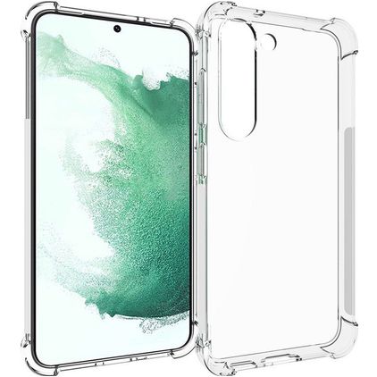 Mobigear Cushion Coque Transparente Samsung Galaxy S23 Plus Coque arrière en TPU Souple Anti-Chocs - Transparent