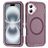 Mobigear Rugged Mag Coque iPhone 16 MagSafe Coque arrière Rigide Anti-Chocs - Violet