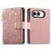Mobigear Flowers Housse iPhone Duo Etui Porte-Monnaie - Rose