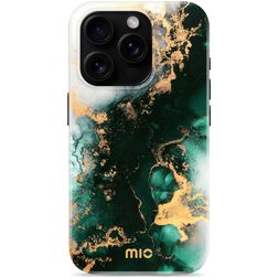 MIO Coque iPhone 16 Pro MagSafe Coque arrière Rigide - Green Marble