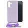 Mobilize Lanyard Gelly Samsung Galaxy A14 Coque avec cordon en TPU Souple - Pastel Purple