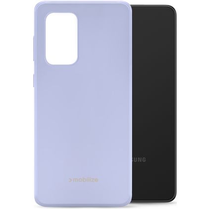 Mobilize Rubber Gelly Coque Samsung Galaxy A33 Coque arrière en TPU Souple - Pastel Purple