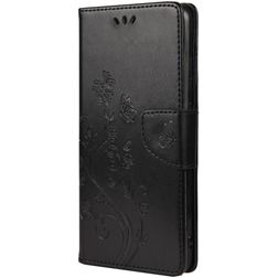 Mobigear Flowers Housse Samsung Galaxy A33 Etui Porte-Monnaie - Noir