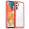 Mobigear Crystal Coque Samsung Galaxy A54 Coque arrière Rigide - Transparent / Rouge