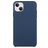 Mobigear Rubber Touch Coque iPhone 15 Coque arrière en Silicone - Dark Blue