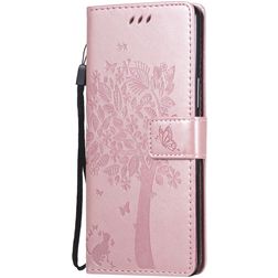 Mobigear Tree Wallet Case Rose Gold Sony Xperia L4