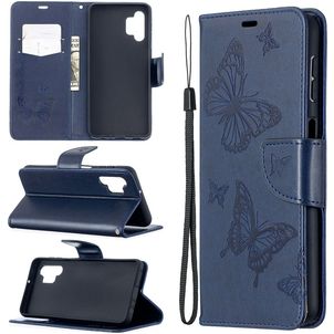 Mobigear Butterfly Samsung Galaxy A32 5G Étui Portefeuille - Bleu