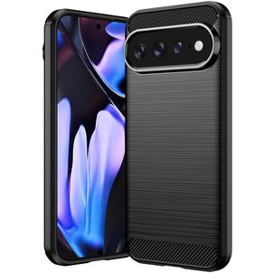 Mobigear Brushed Slim Coque Google Pixel 11 Pro XL Coque arrière en TPU Souple - Noir