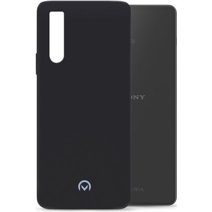 Mobilize Rubber Gelly Coque Sony Xperia 10 IV Coque arrière en TPU Souple - Matt Black